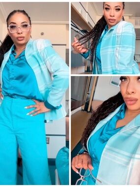 Women’s Plaid Blazer